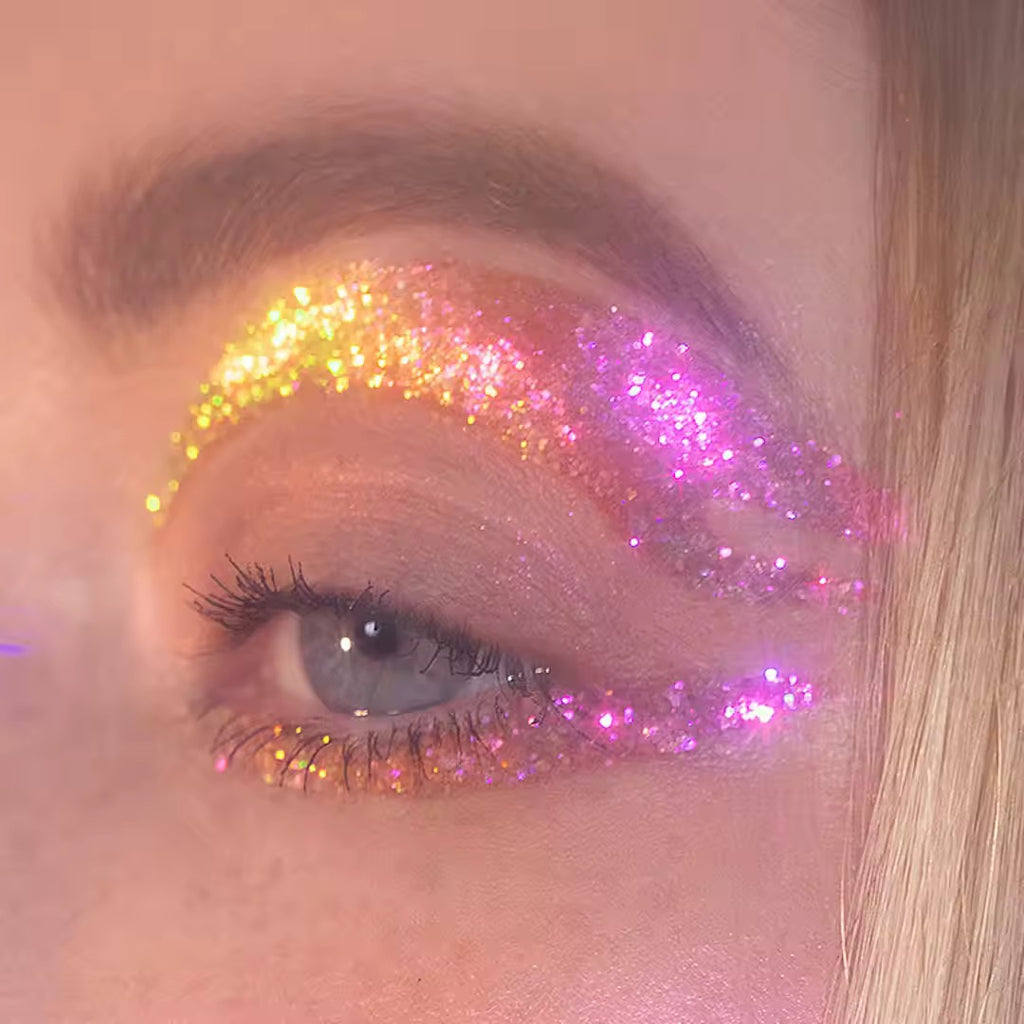 36 color glitter gel case travel size