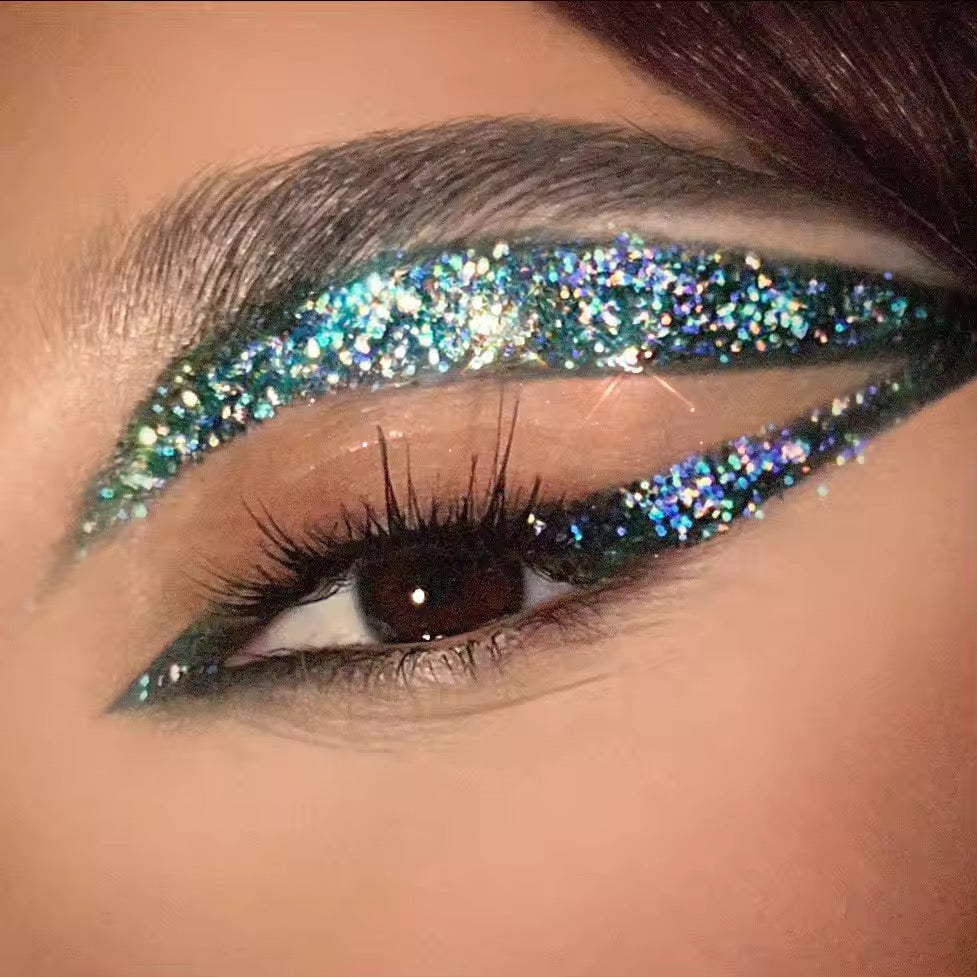 36 color glitter gel case travel size