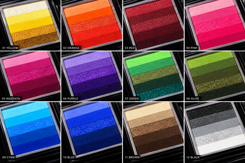 1 Endless possibilities split liner palate 60 colors