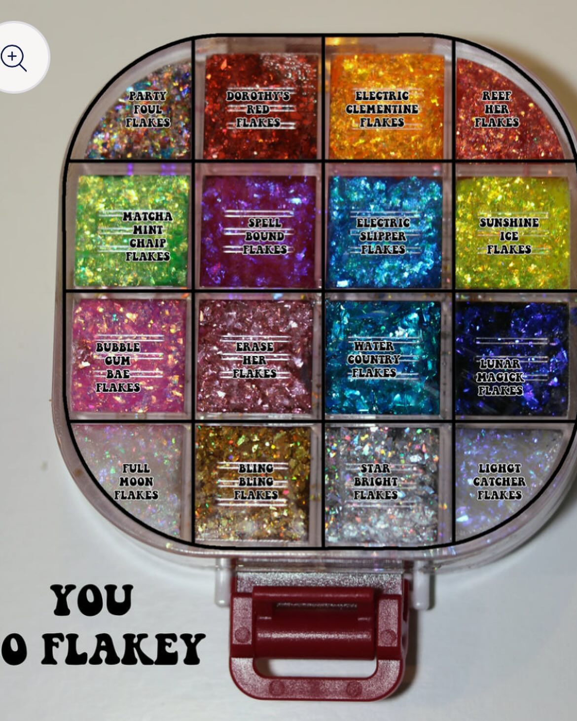 Glitter gel case 16 color fine eyeshadow