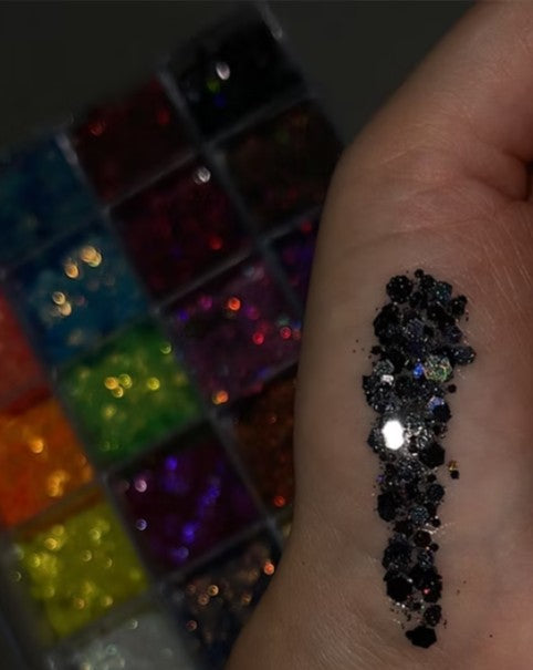 Catachromes - Celestial Graves 24 color glitter palatte (Chunky and fine mix)