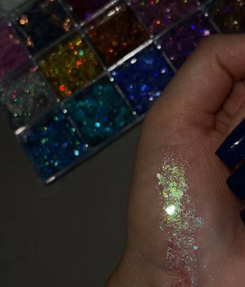 Catachromes - Celestial Graves 24 color glitter palatte (Chunky and fine mix)